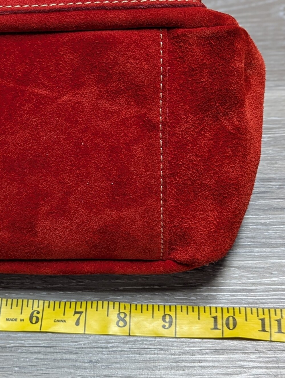 Vintage 2002 Banana Republic Suede Handbag Y2K - Picture 11 of 12